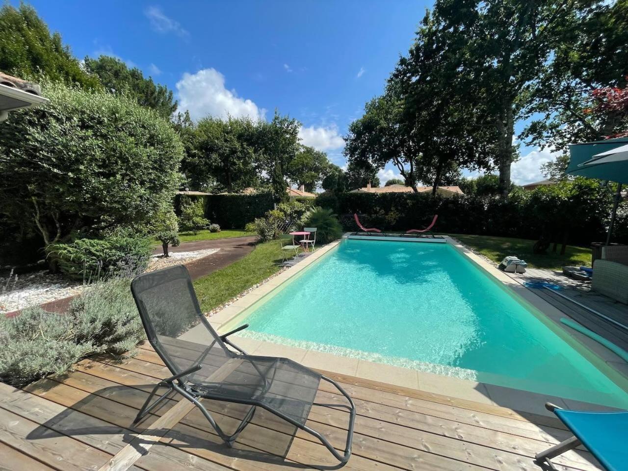 Villa Avec Piscine Andernos Les Bains Exterior foto
