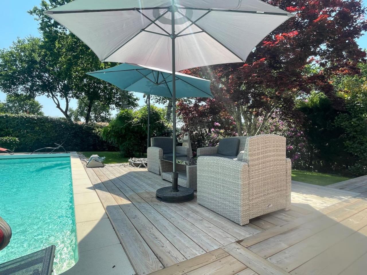 Villa Avec Piscine Andernos Les Bains Exterior foto